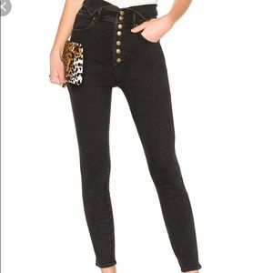 Mother The Swooner Exposed Snap Jeans Size 26 NWT